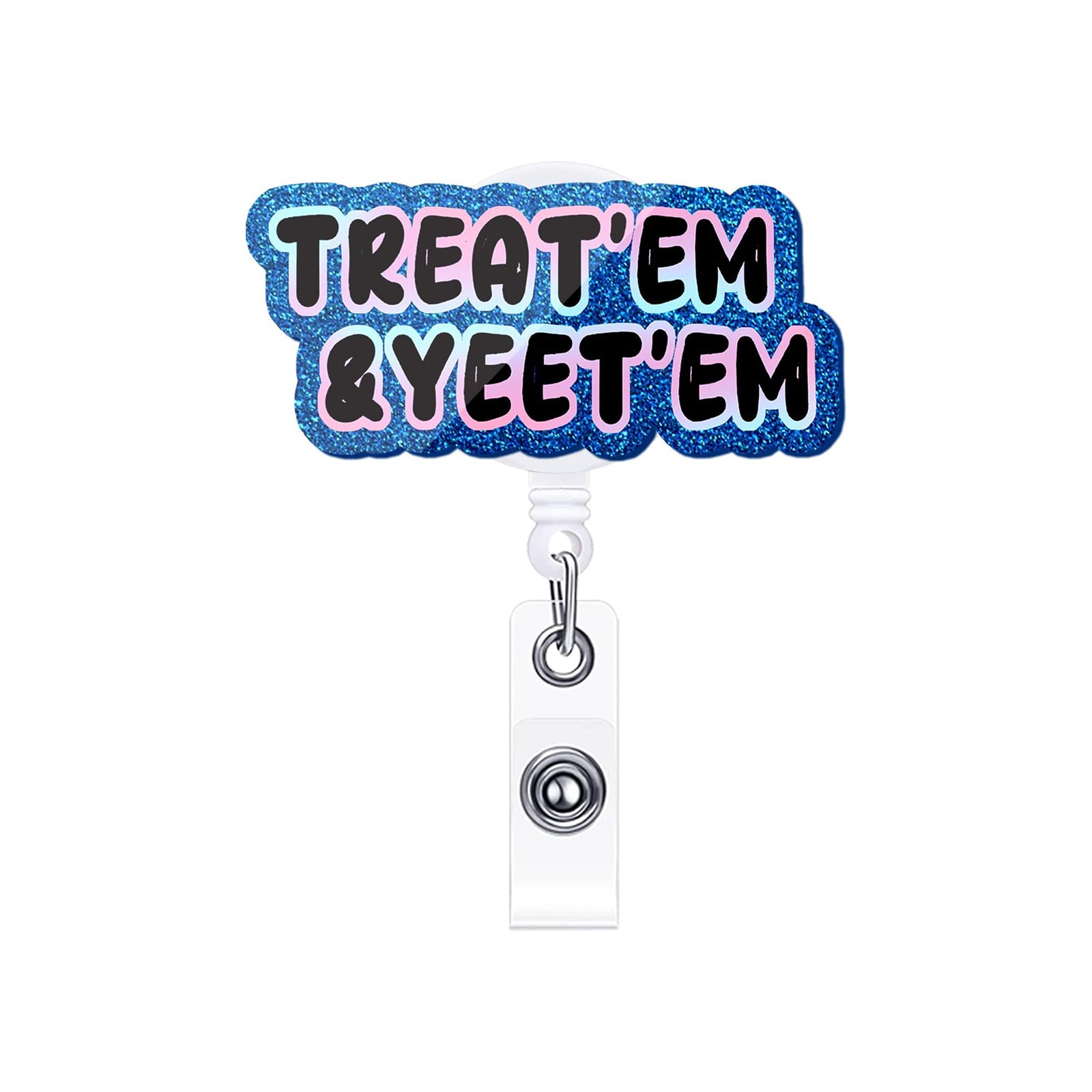 Wholesale Alphabet Pattern Acrylic Shrink Badge Holder